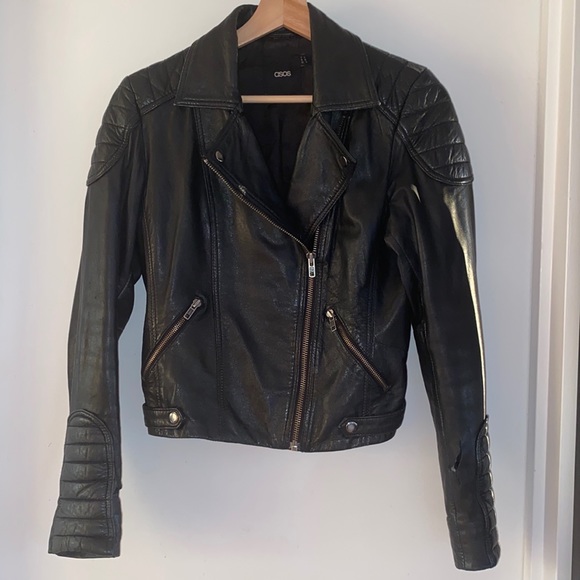 ASOS Jackets & Blazers - ASOS GENUINE LEATHER JACKET DAMAGED PRICED GREATLY